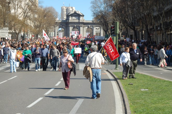 Manifestación del 14 de marzo en Madrid